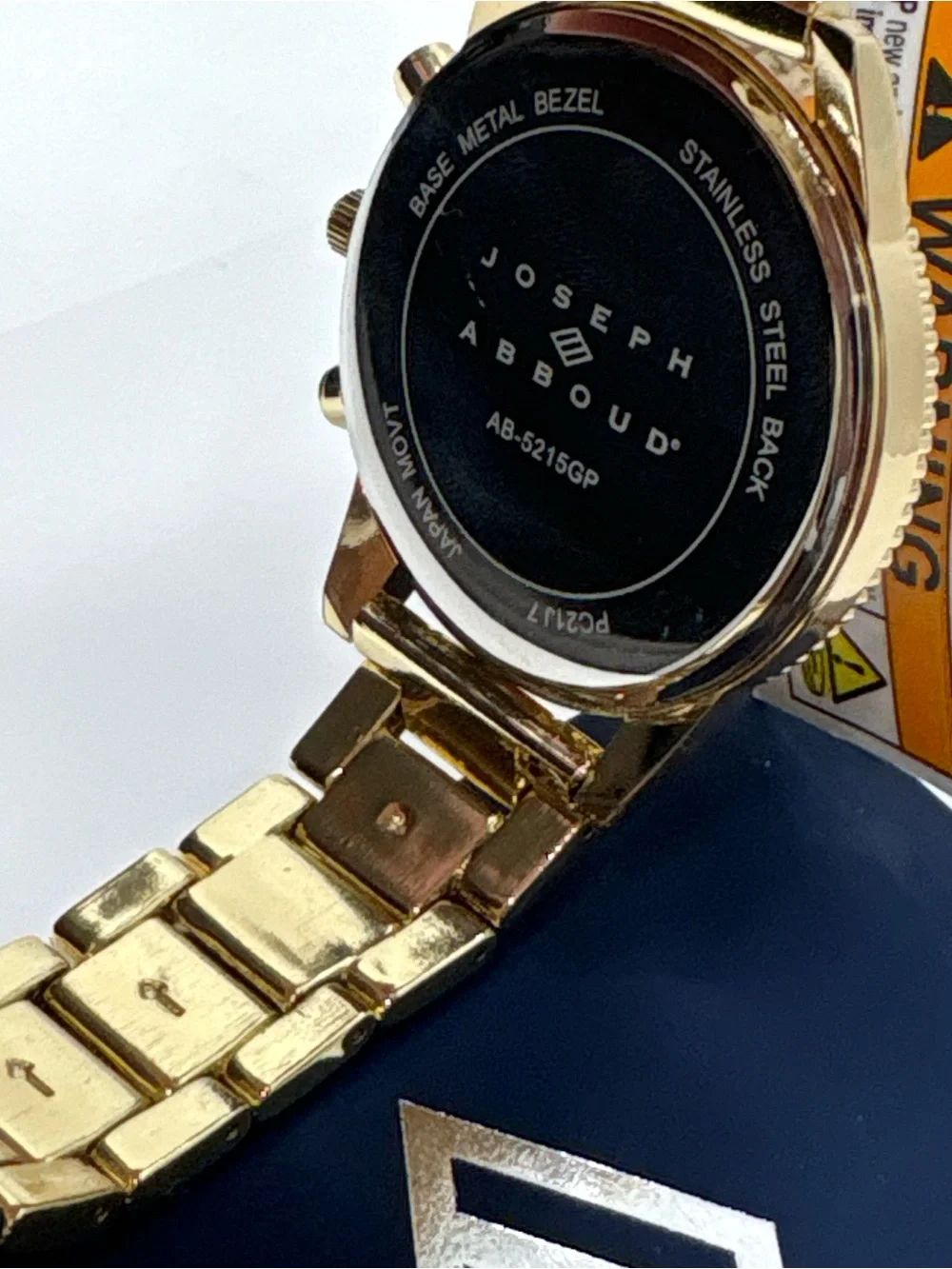 JOSEPH ABBOUD Men’s Gold Watch
